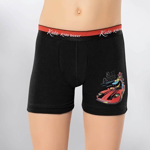 Kota 1005 Çocuk Baskılı Boxer Şort - Karışık Renk