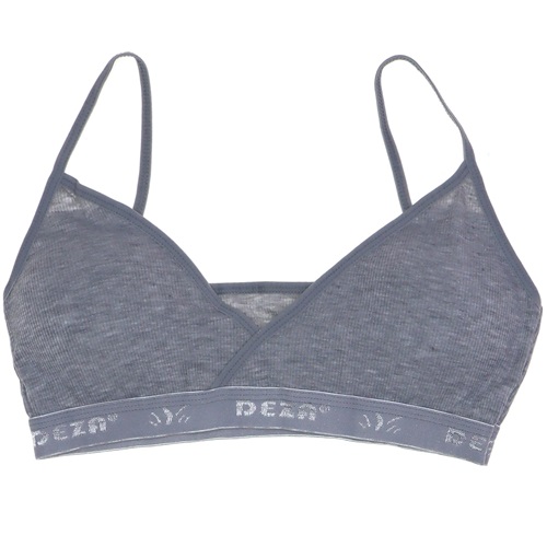 Dondeza 433 Bayan İp Askılı Pedli Kaşkorse Büstiyer - L-XL - Gri