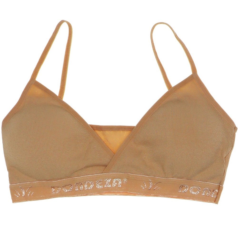 Dondeza 433 Bayan İp Askılı Pedli Kaşkorse Büstiyer - L-XL - Ten