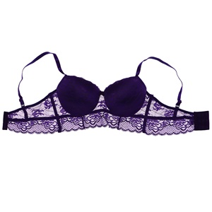 Billiza 1080 Bayan Dantelli Süngerli Destekli Bralet Sütyen - Mor