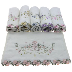 Murat Nakışlı Dalgalı Kadife El - Yüz Havlusu 50x90 cm