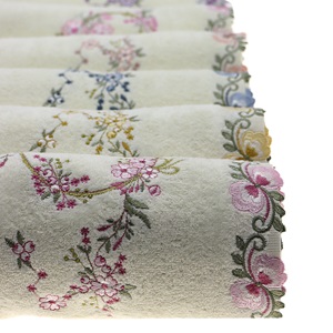 Murat Nakışlı Dalgalı Kadife El - Yüz Havlusu 50x90 cm