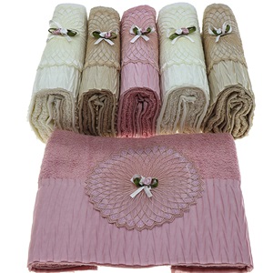 İfh Bukle Pliseli Karma El Yüz Havlusu 50x90 cm