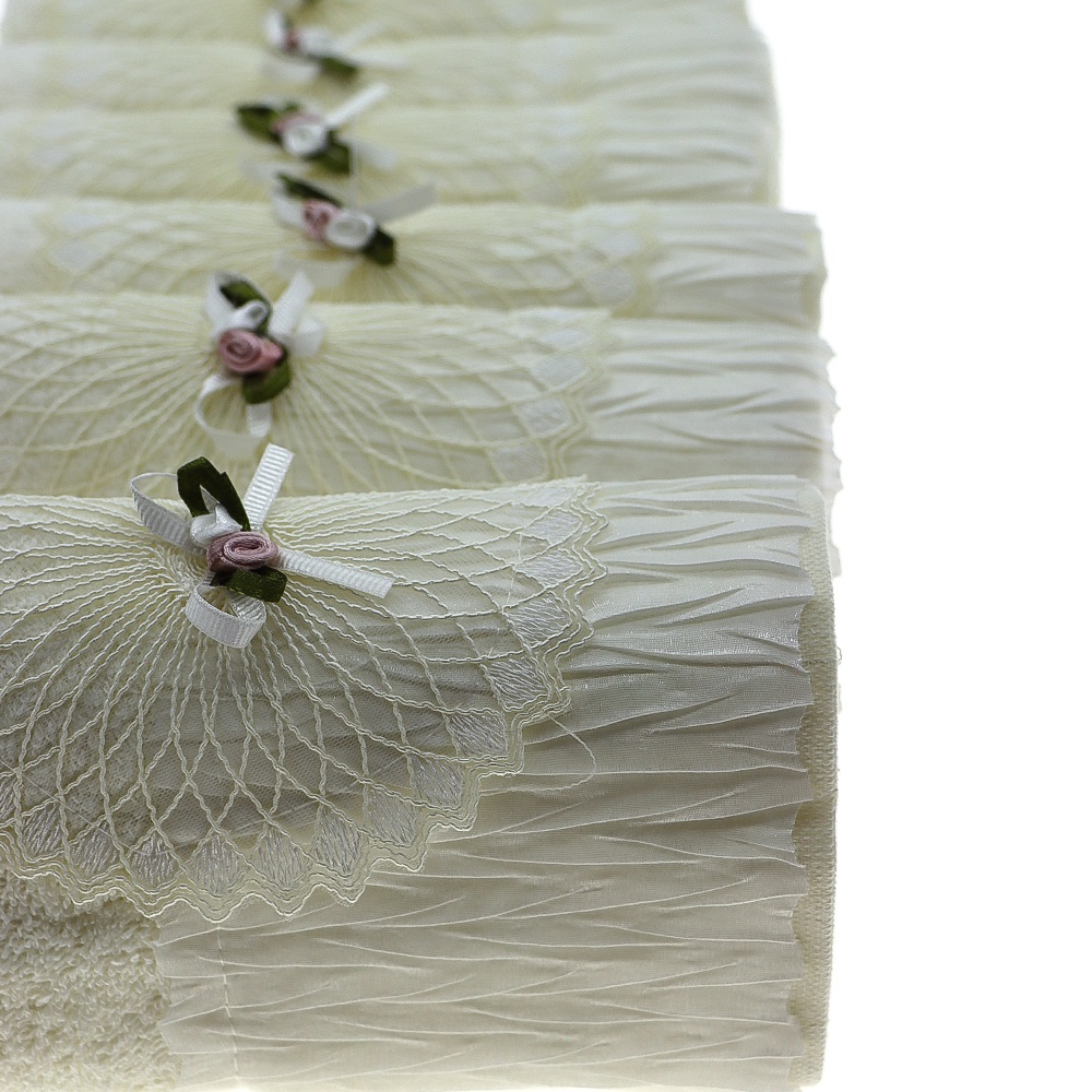 İfh Bukle Pliseli Karma El Yüz Havlusu 50x90 cm