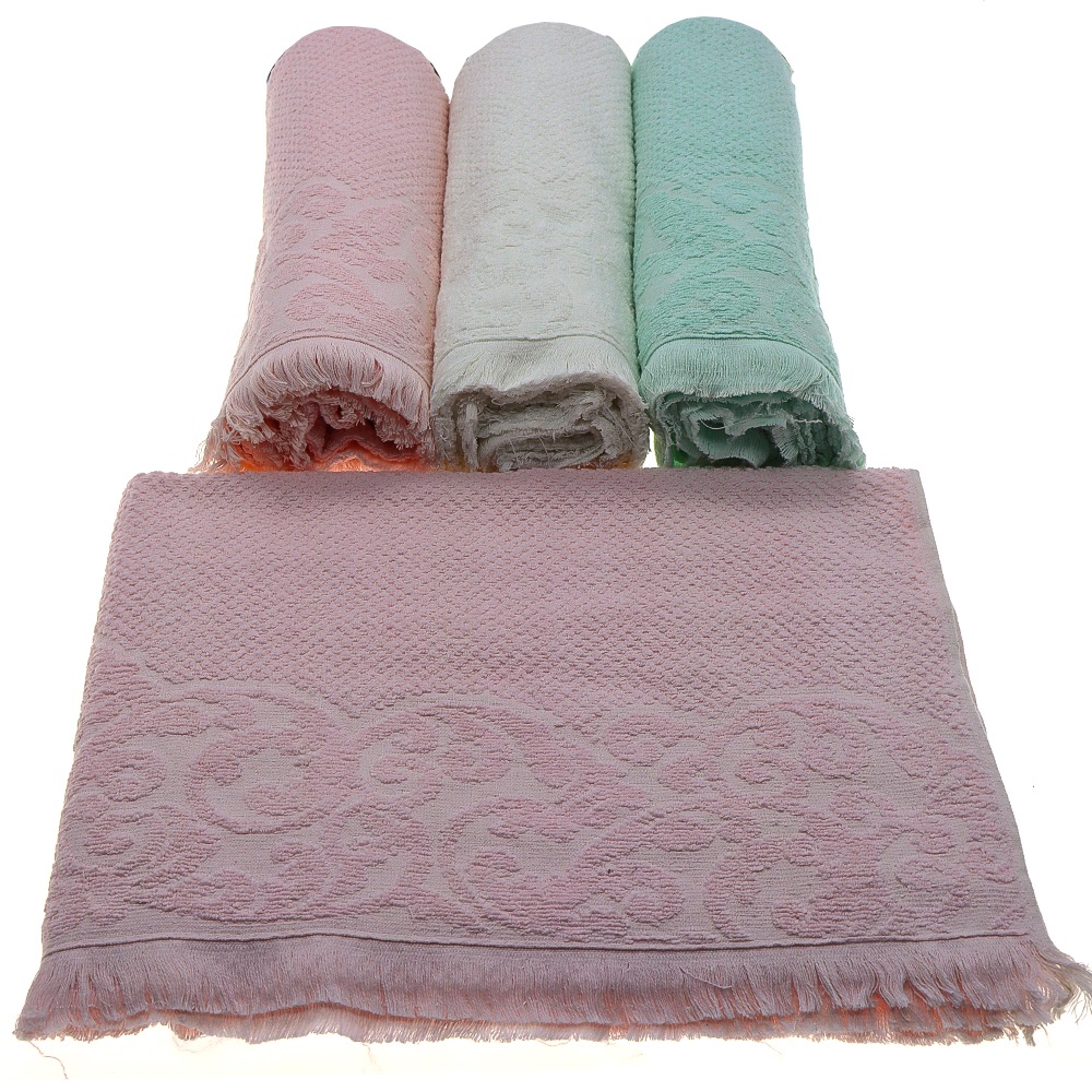 İfh Jakarlı Saçaklı Banyo Havlusu 100x150 Cm