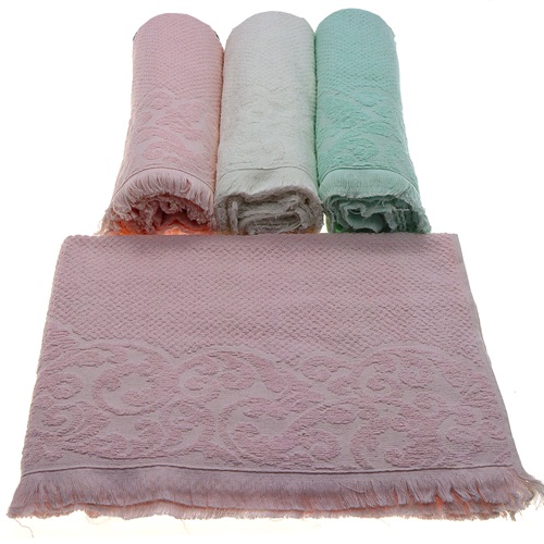 İfh Jakarlı Saçaklı Banyo Havlusu 100x150 Cm