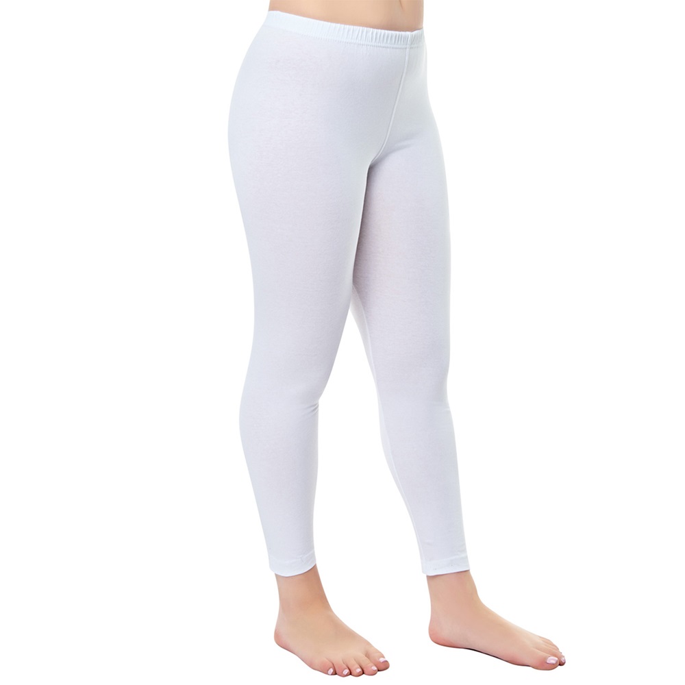 Tutku 0173 Bayan Düz Uzun Tayt - Siyah - 5