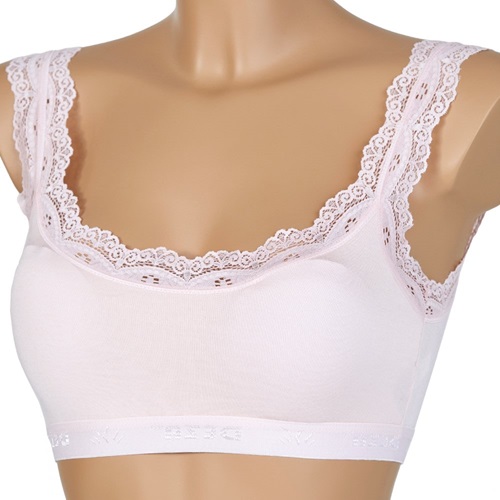 Deza 5022 Bayan Pedli Bambu Dantelli Büstiyer - Pudra