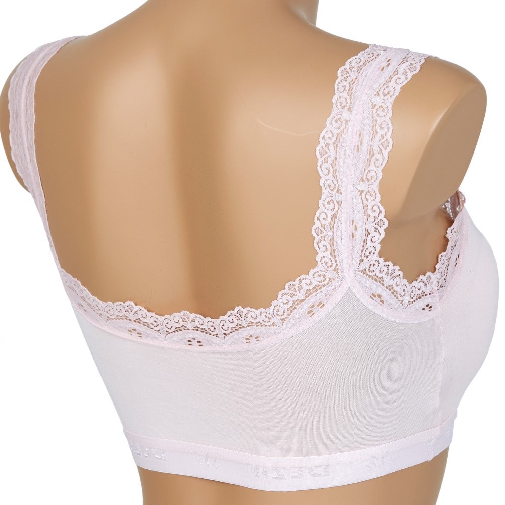 Deza 5022 Bayan Pedli Bambu Dantelli Büstiyer - Pudra