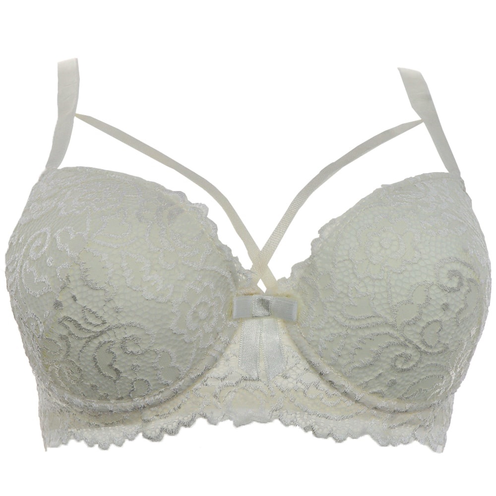 Aysemin 5006 Dantelli Çapraz İpli Desteksiz Sütyen 85-105 - Ekru