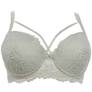 Aysemin 5006 Dantelli Çapraz İpli Desteksiz Sütyen 85-105 - Ekru
