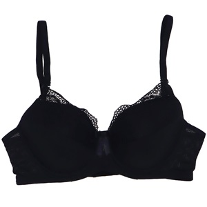 Aysemin 5004 Dantelli Desteksiz Sütyen 85-105 - Siyah