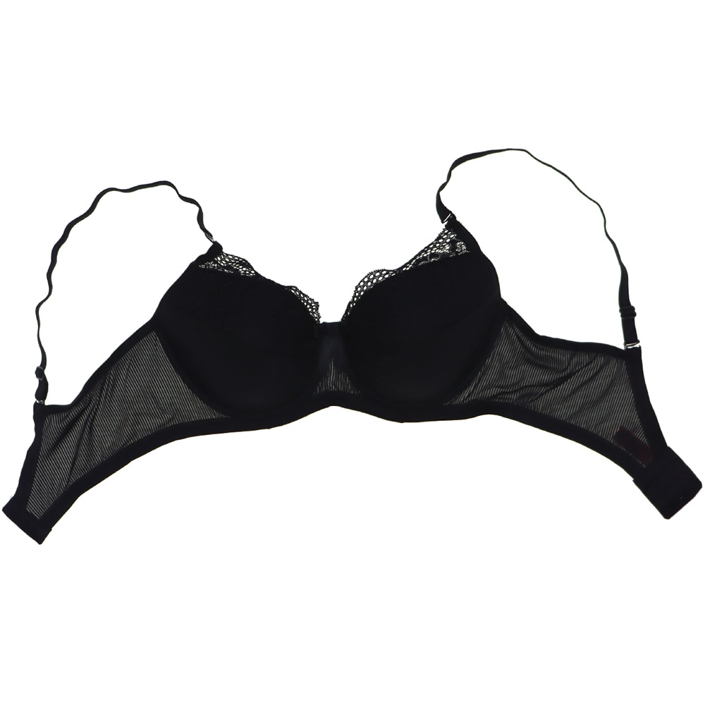Aysemin 5004 Dantelli Desteksiz Sütyen 85-105 - Siyah