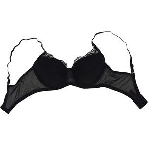 Aysemin 5004 Dantelli Desteksiz Sütyen 85-105 - Siyah