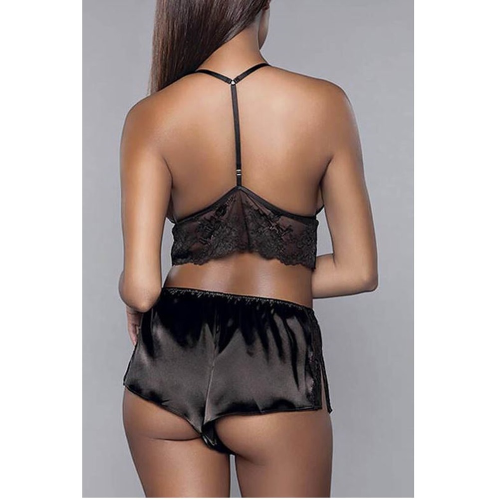 For Dreams 8308 Fantazi Gecelik - Siyah - S