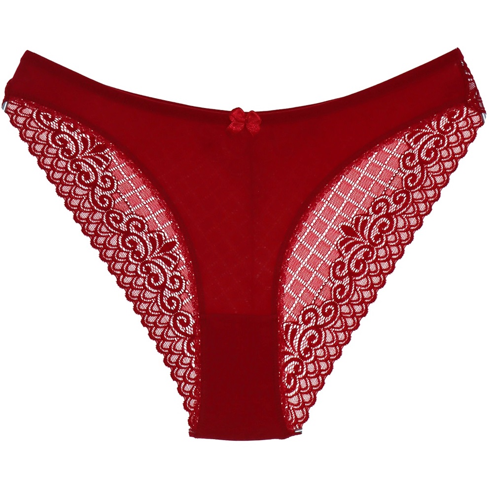 Rinna R-286 Arka Dantelli Bikini - Kırmızı