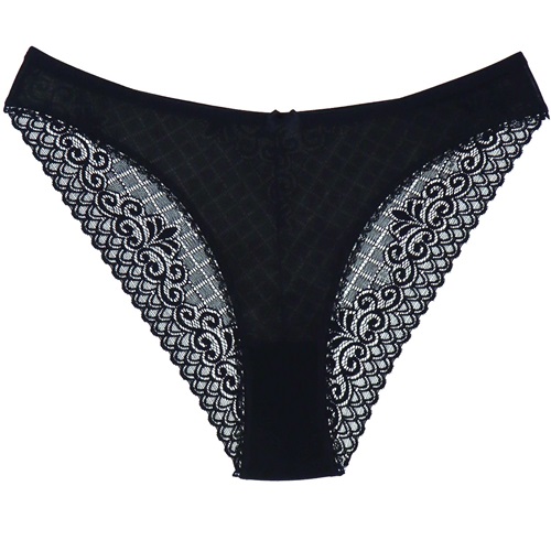 Rinna R-286 Arka Dantelli Bikini - Siyah