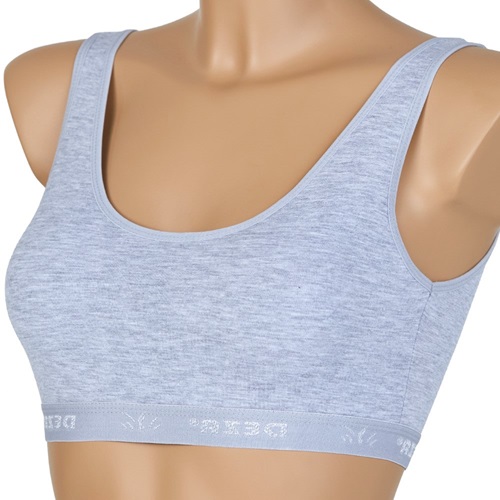 Deza Lüx 5016 Bayan Pedli Kalın Askılı Büstiyer - Deza Lüx İÇ GİYİM - Gri