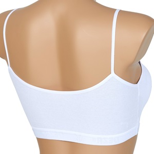 Deza Lüx 5019 Bayan Pedli İp Askılı Büstiyer - Beyaz