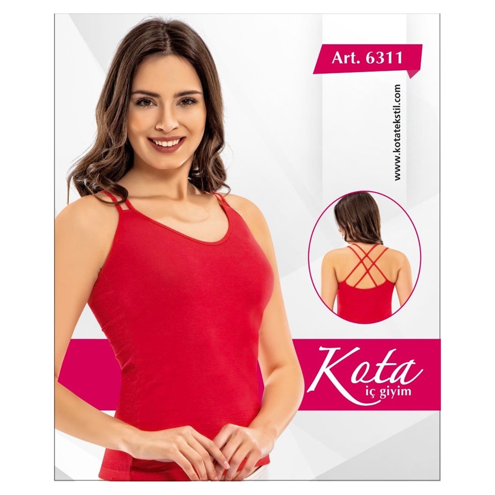 Kota 6311 Modelli Bayan Atlet - Kırmızı - S-M