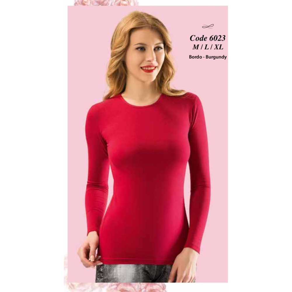 Kota 6023 Bayan Uzun Kol Atlet - Beyaz - L