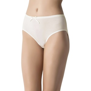 Miss Blue 5850 Bayan Bato Bambu Kalpli Lastik Slip Külot - Ekru