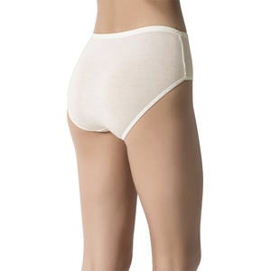 Miss Blue 5850 Bayan Bato Bambu Kalpli Lastik Slip Külot - Ekru