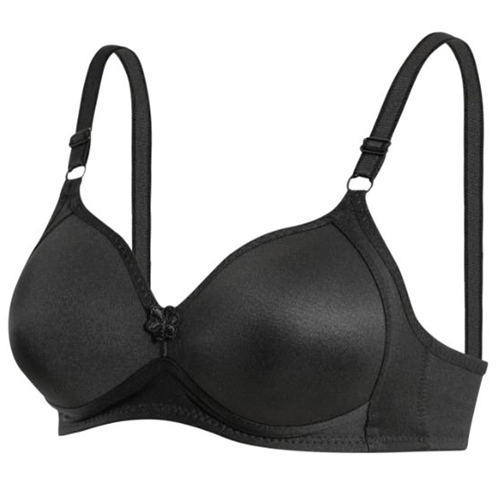 Ebru 1051 Battal Slikonlu Telsiz Toparlayıcı Sütyen - Siyah - 105