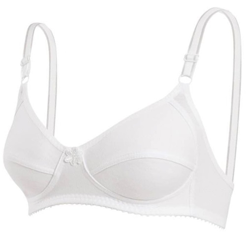 1251 Bayan Penye Boş Battal Sütyen - Beyaz - 110